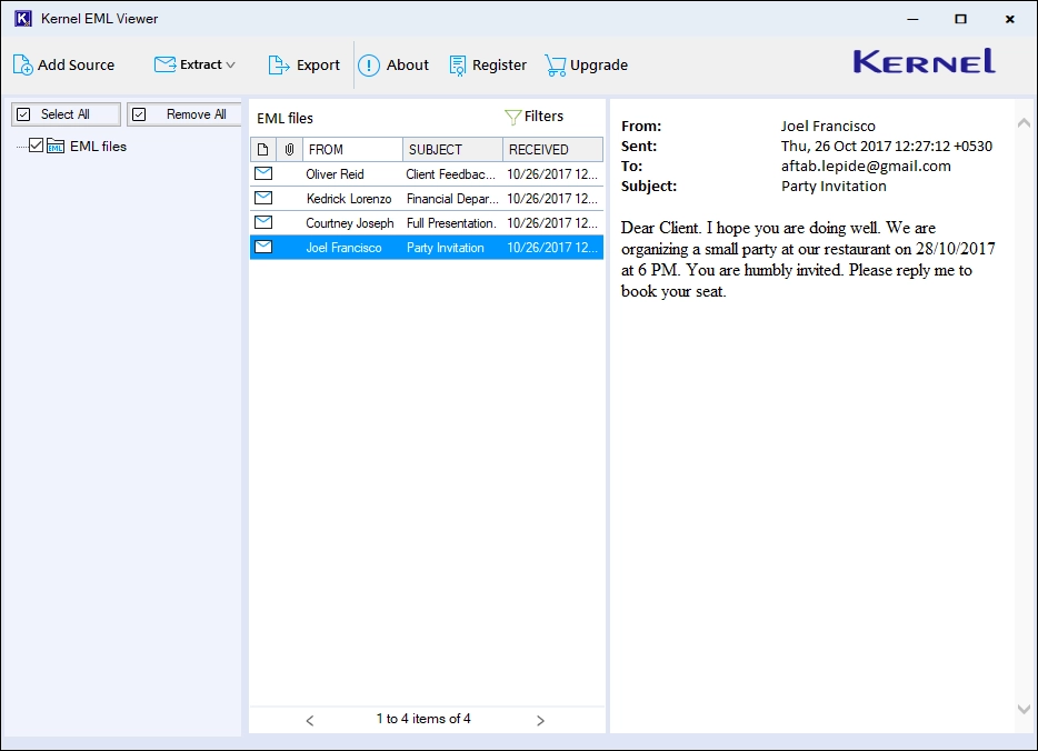 View EML files free