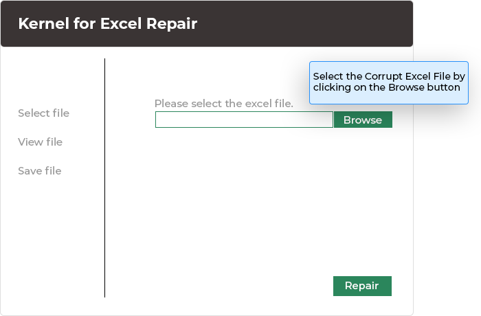 Select corrupt and inaccessible Excel files