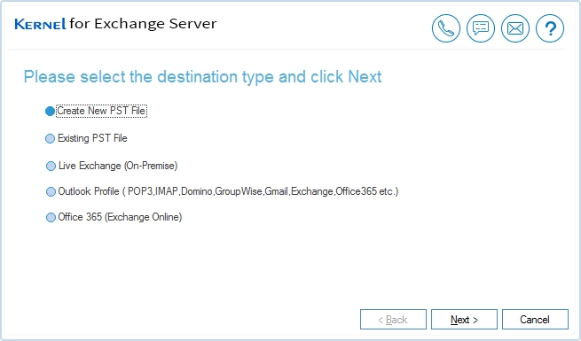 add destination to save recovered data
