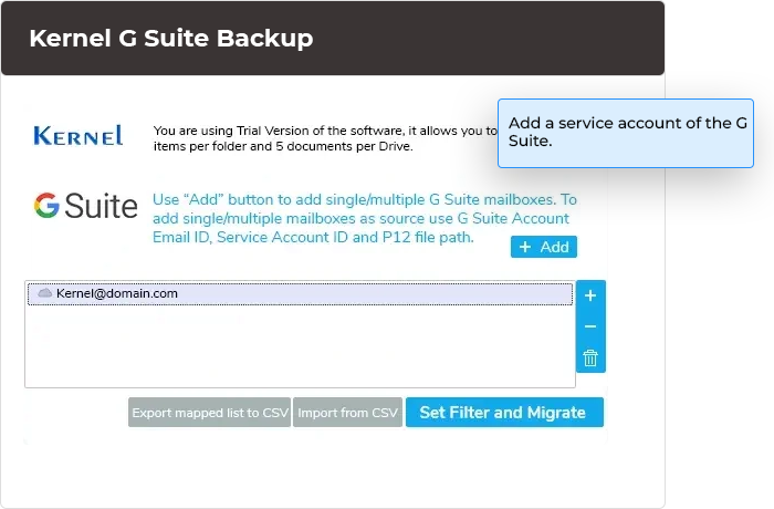 Backup your G Suite using Synology Active Backup