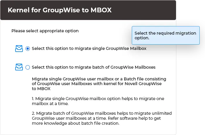 Select single and multiple mailboxes