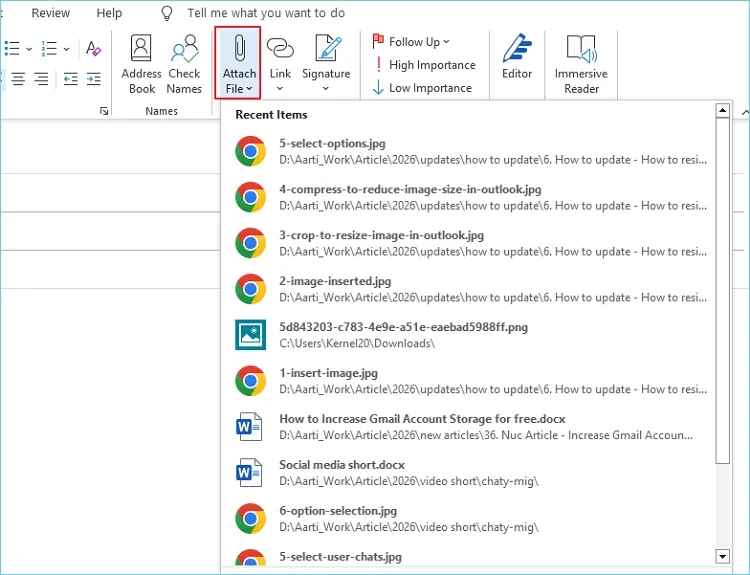 drag and drop an image from File Explorer
