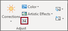 Select the image and click format tab
