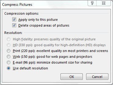 Compression and resolution
