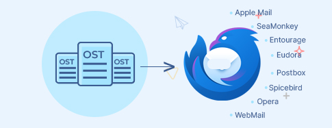 Import OST files to Thunderbird and various MBOX email clients