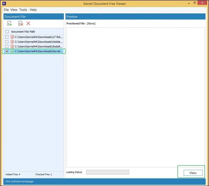 choose file to view