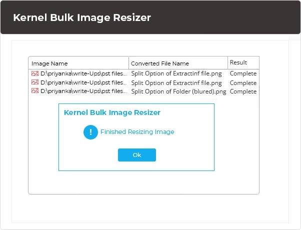 Add effects and save resized image locally.