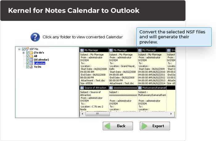 After making the file selection, click on preview. The software will convert the selected NSF files and will generate their preview.