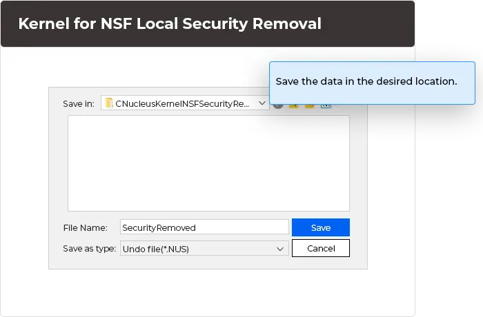 Save the data in your desired location