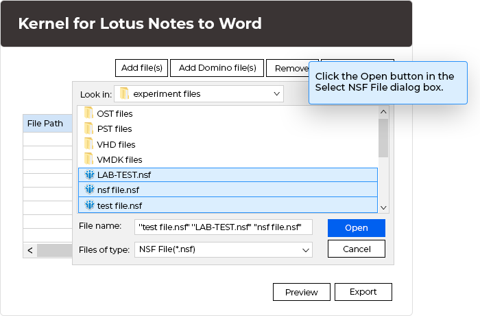 Select single or multiple MBOX files.