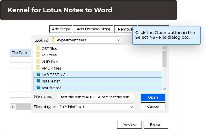 Select single or multiple MBOX files.