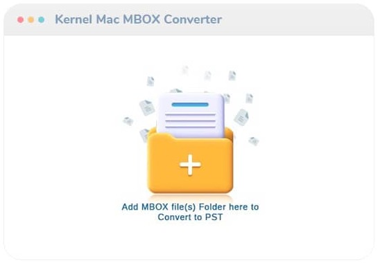 Add the MBOX file or files by clicking on the plus sign