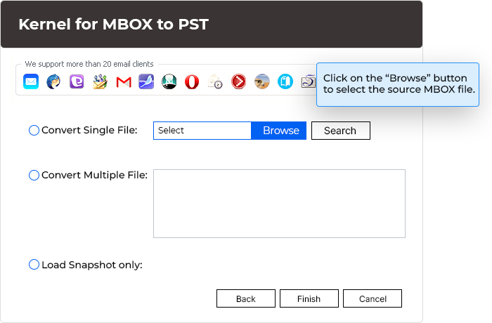 Select the source MBOX file