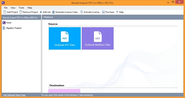 click on Outlook Mailbox Files