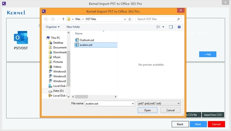 Select OST Files
