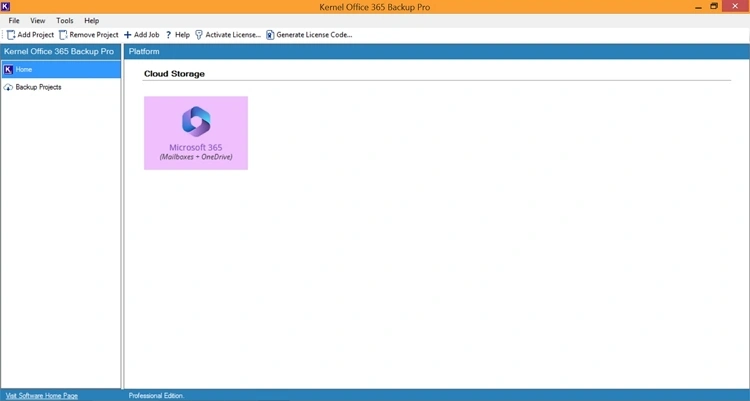 Tap on the Microsoft 365 module