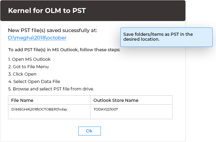 save the converted files to your local drive
