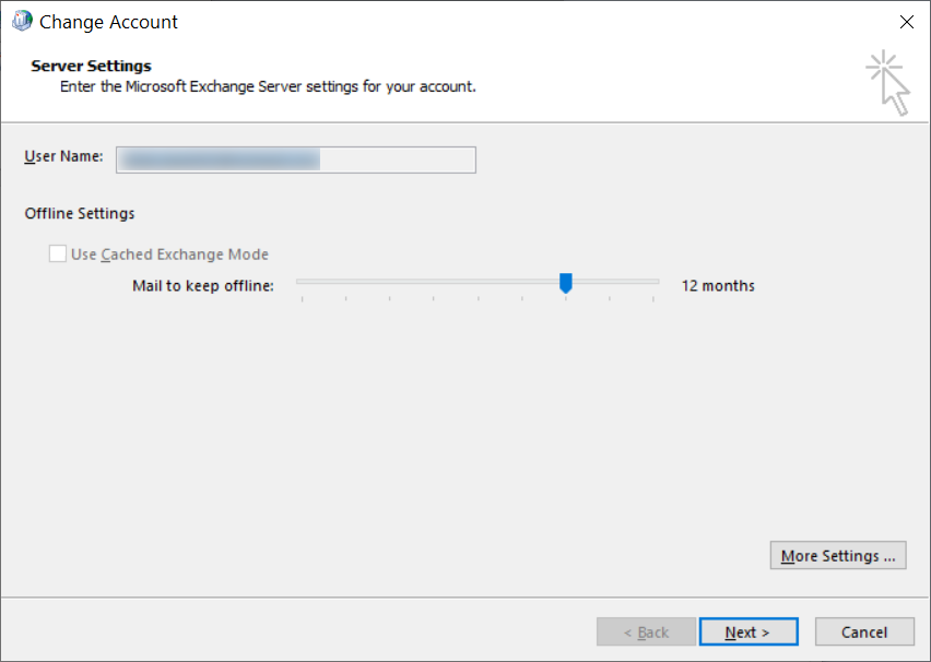 Offline Folder File Settings
