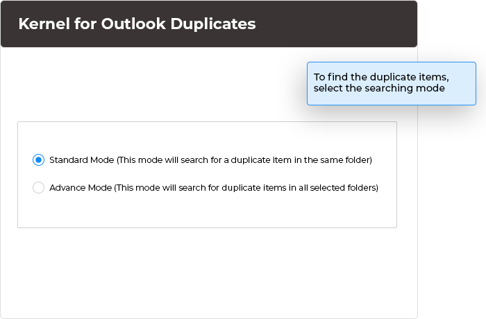 Select the searching mode and folder(s) and define the criteria. 