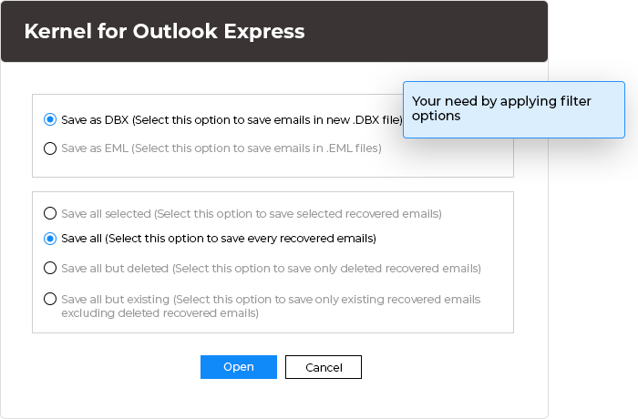 Choose from two recovery modes to recover files