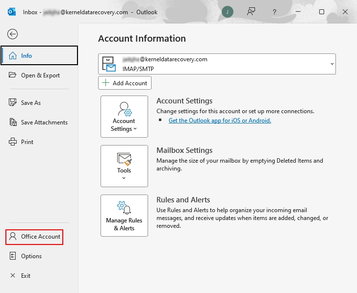 Click Office Account