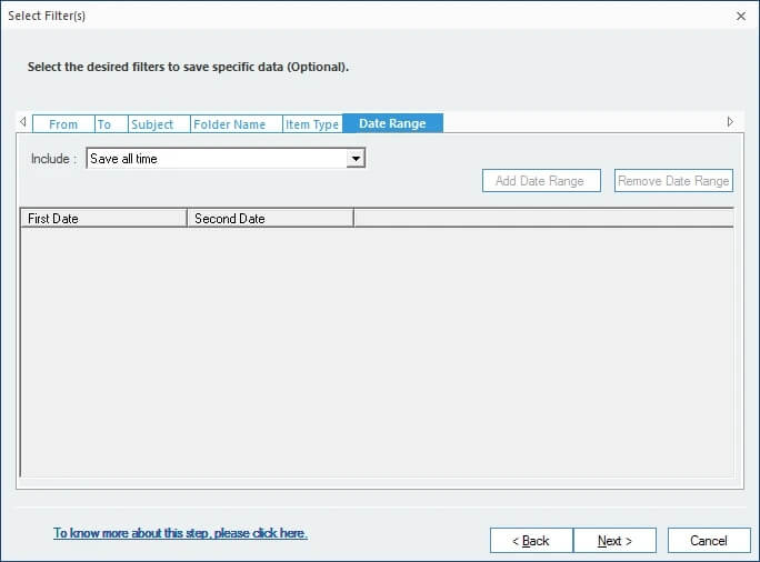 Apply multiple filters to the files