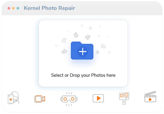 Kernel Photo Repair escanea y repara múltiples archivos de imagen y los guarda en la ubicación deseada
