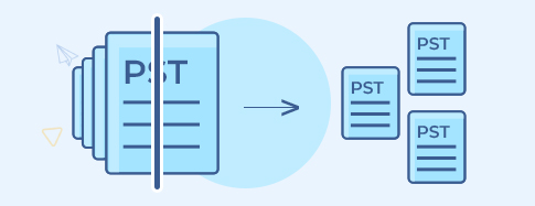 Split oversized PST file