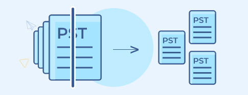 Split oversized PST file