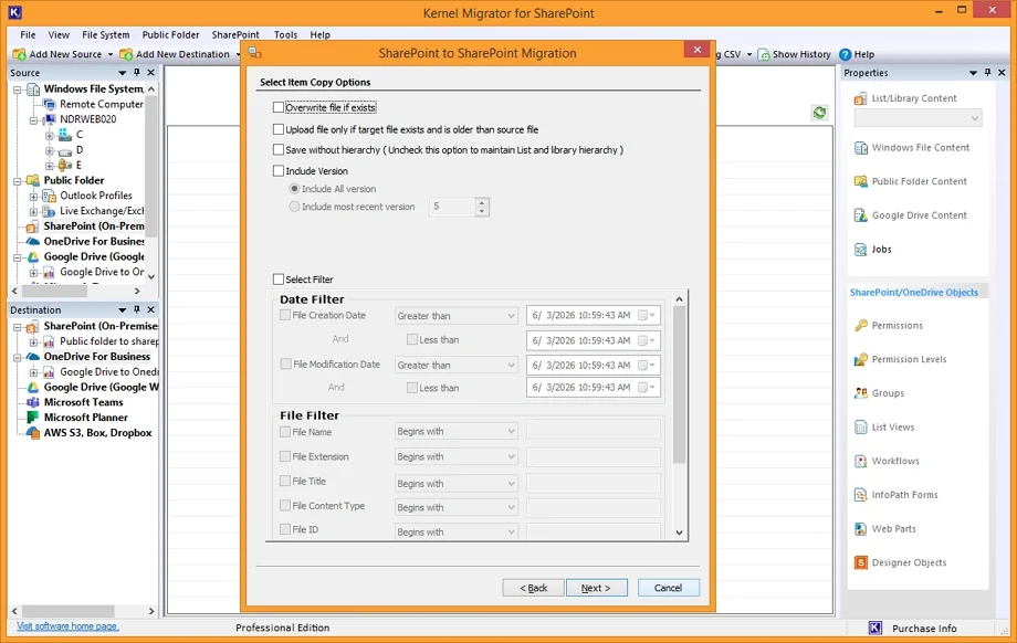 SharePoint Migration started