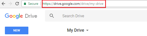 Type the URL in the web browser