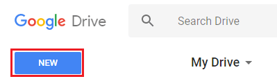 Click New button just under ‘Google Drive’