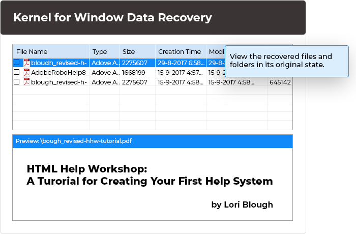 Preview your device/drive files in the tool