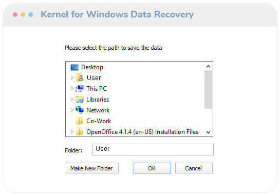 Restore all or selected data files
