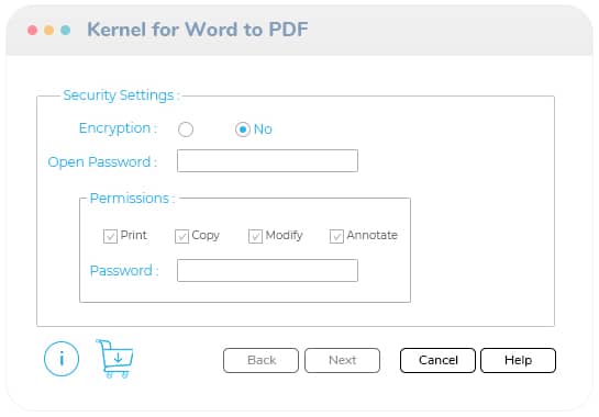 Security settings