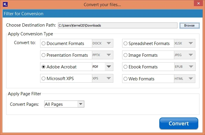 save xps as pdf