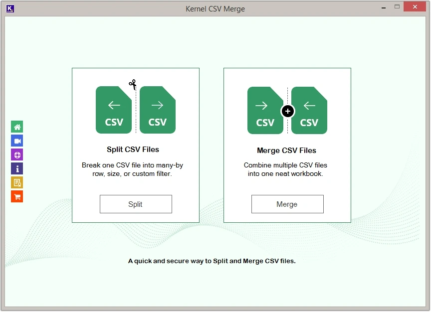 Excel CSV tool home