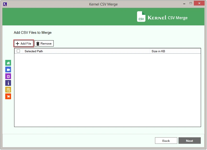 Click add file