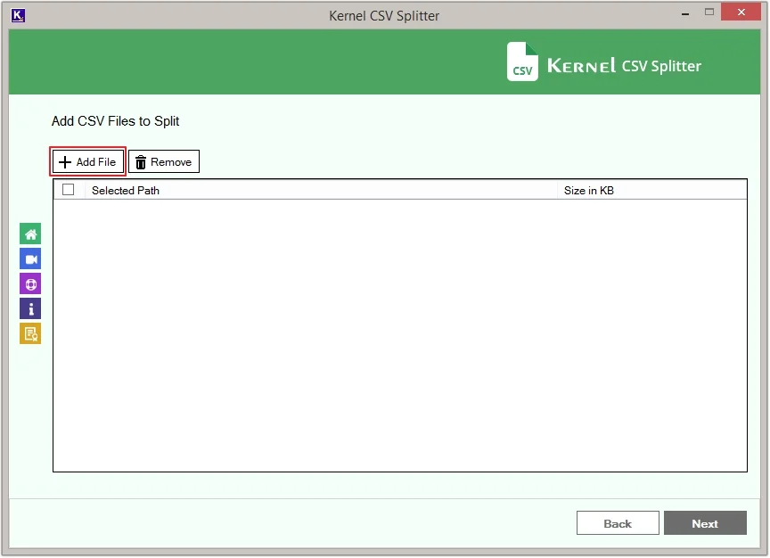 Click add file