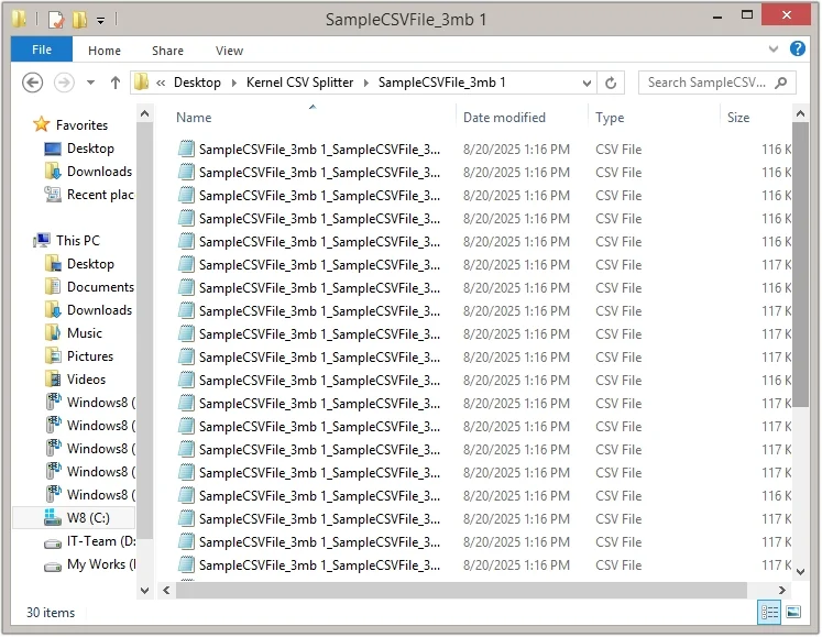 View CSV sheets