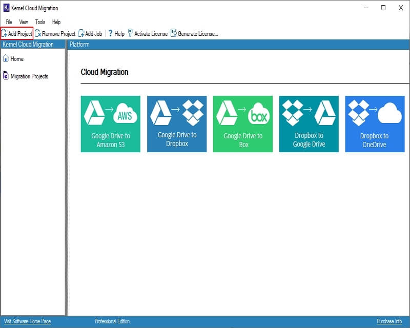 Kernel Dropbox to Google Drive