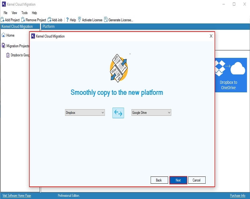 verify source and destination