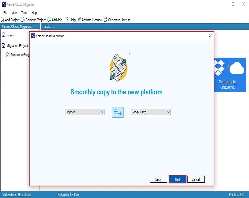 verify source and destination