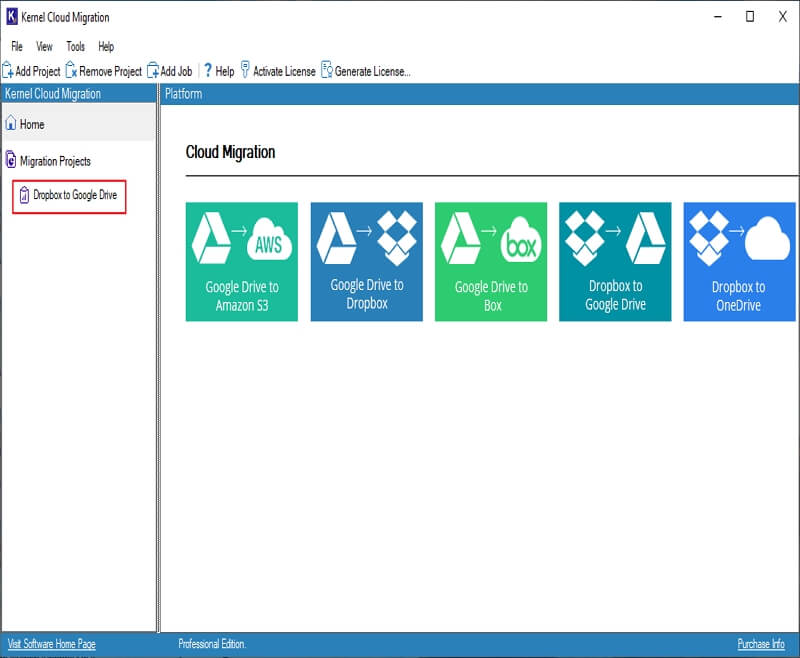 Click on the Project Name