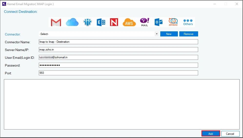 provide login credentials