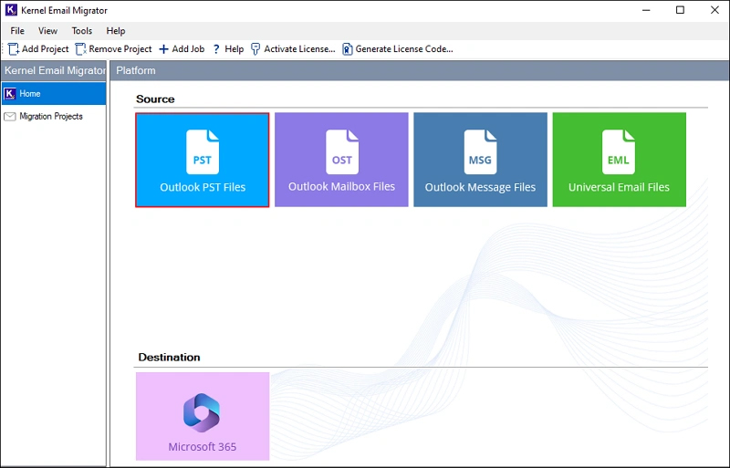 add project and job name