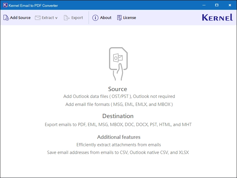 Add source to add email file