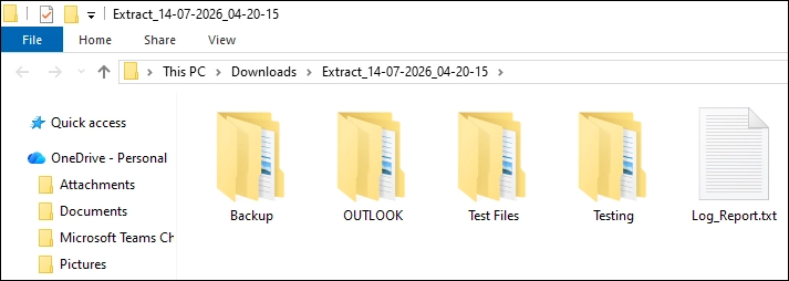 Now you can access all your files in your selected format