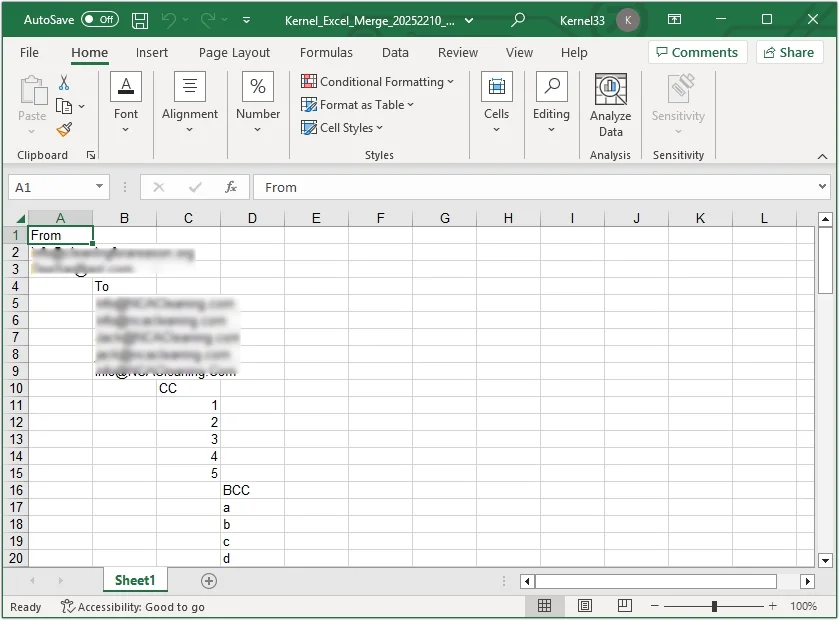 process completed click open file location