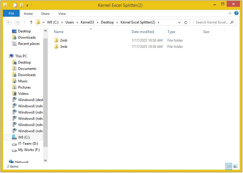 View excel files